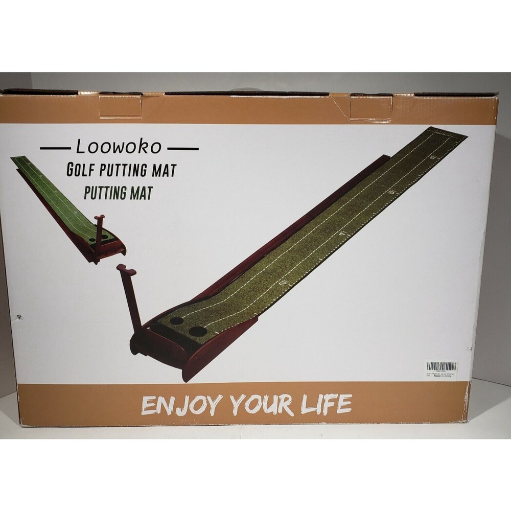 Loowoko Putting Green with Ball Return, Golf Practice Training Equipment Putting